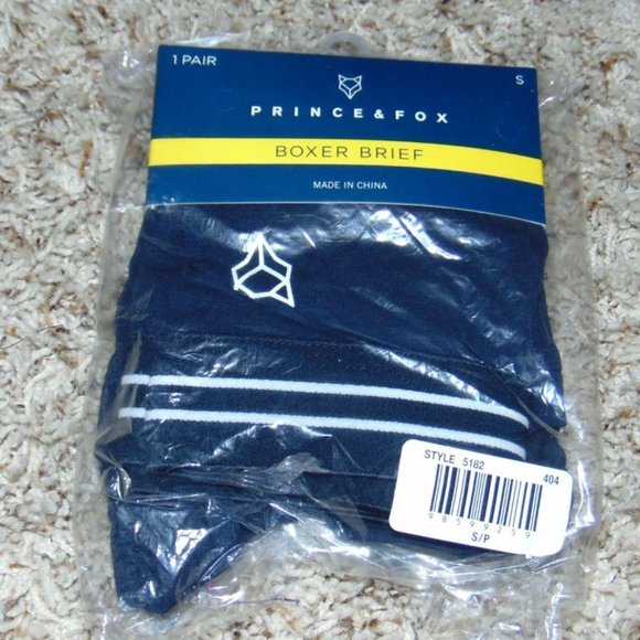 Mens Boxer Briefs Underwear Small Prince & Fox by Aeropostale 2 Pr Gray & Black - Picture 3 of 7